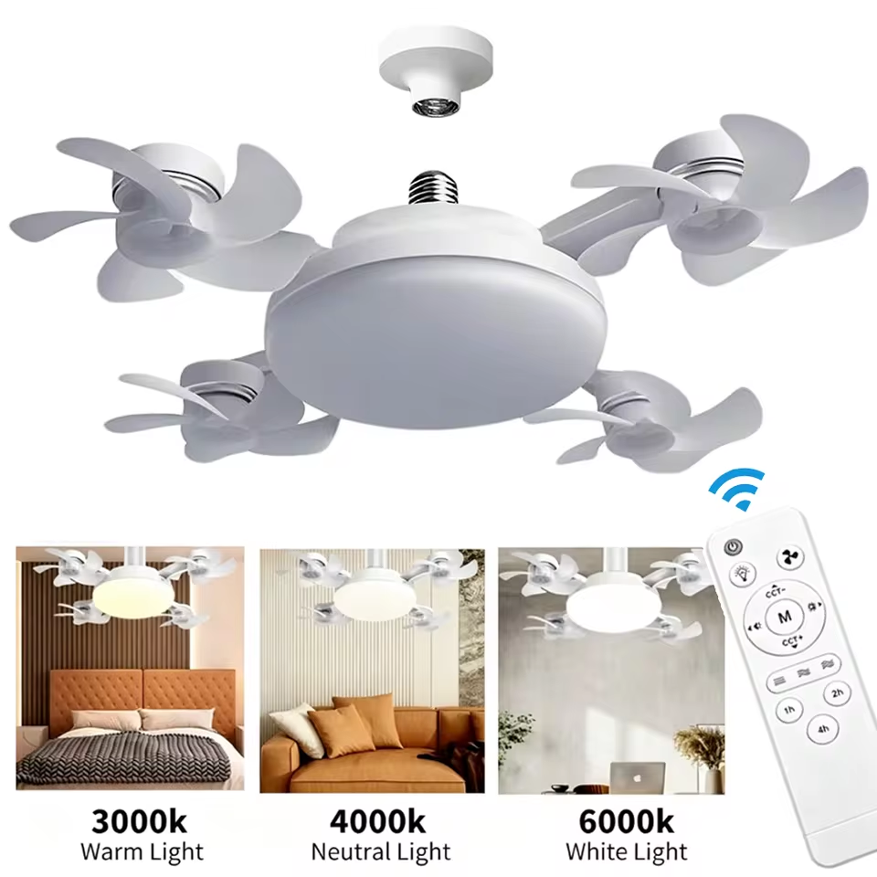 Drone Beacon Light - Ventilatore da Soffitto 2 in 1
