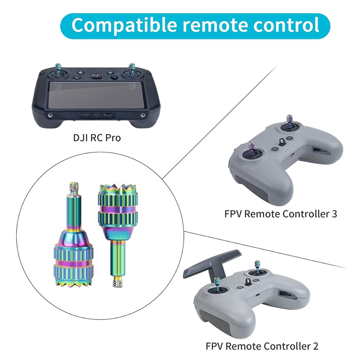 DT75BG 4 Pezzi Joystick in Met - Drone Control Stick recensione e prezzo